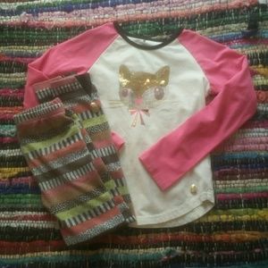 Girls|leggings|shirt|set|size 7